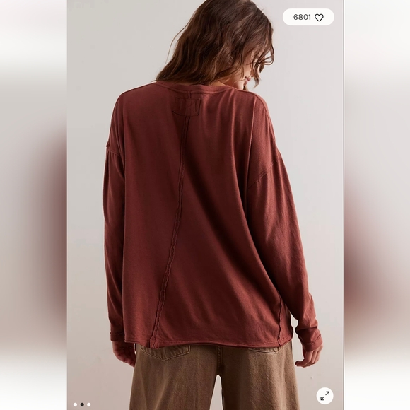 🌟 NWOT 🌟 Free People Nina Long Sleeve - Picture 2 of 3